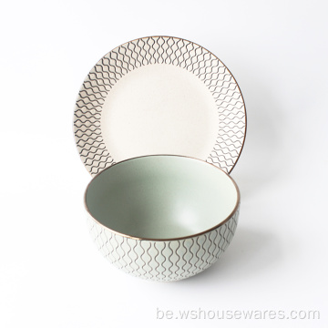 Новая дызайнерская керамічная посуд з індывідуальным малюнкам